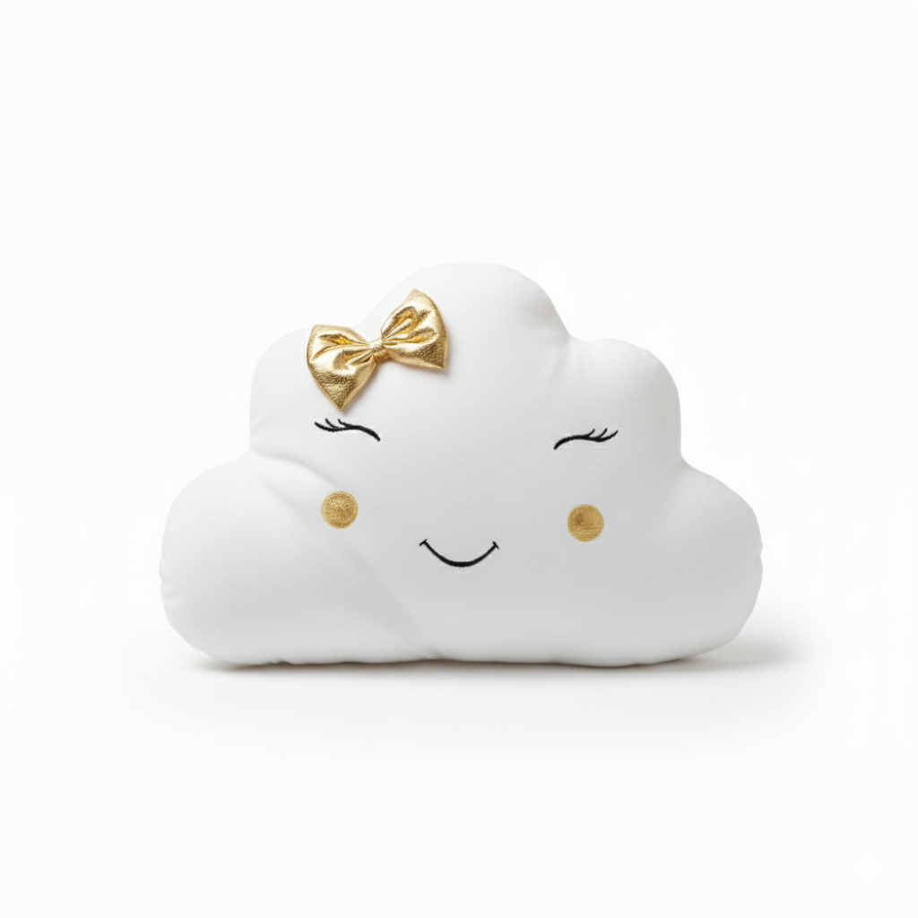 Large Cloud Pillow - Golden Swan