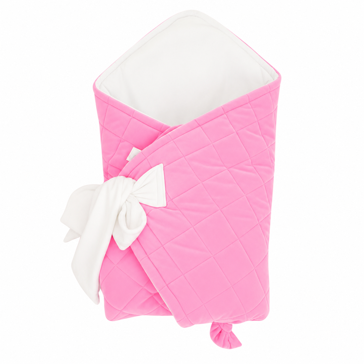 Sleeping Wrap - Pink with White bow