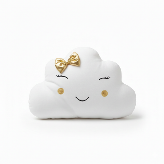 Large Cloud Pillow - Golden Swan