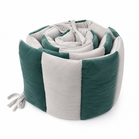 Quilted Bumper - Emerald Teal