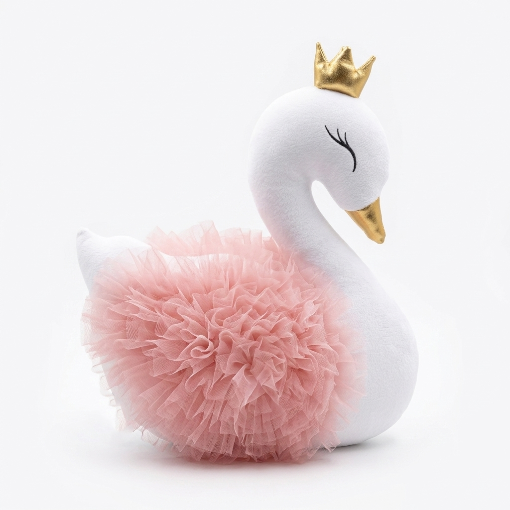 Swan Pillow - Peach Puff🍑
